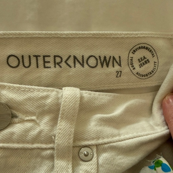 Outerknown Women's White Sea Jeans, size 27 - Picture 2 of 8
